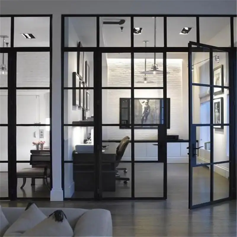 TOMA Premium Aluminium Mesh Sliding Door Grid Aluminium Sliding Door For entrance Doors