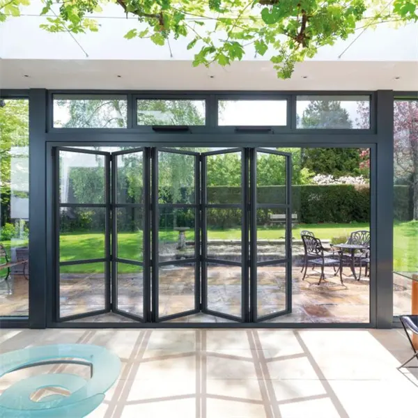 AS2047 Australia standard TOMA New Modern Hotel Restaurant Aluminium Double Glazed Bifold Sliding Accordion Folding Door